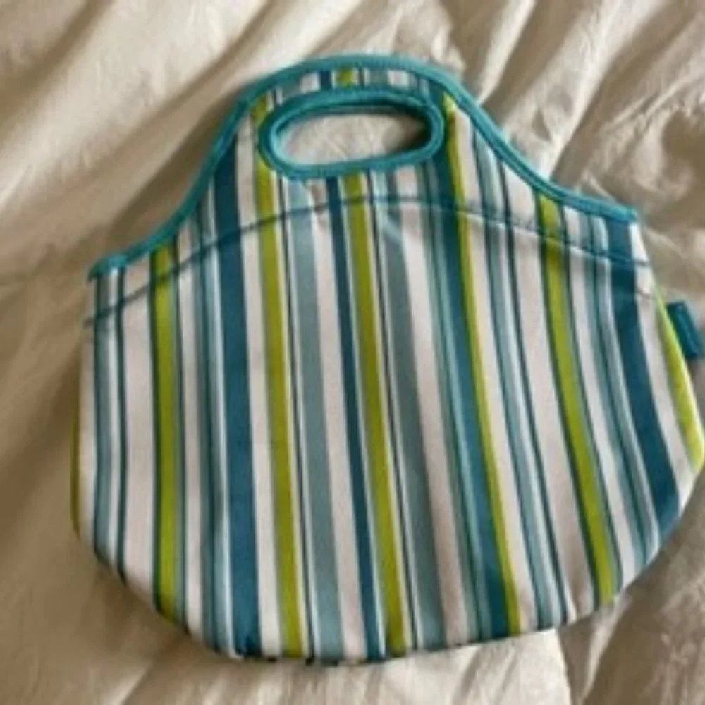 blue insulated bag